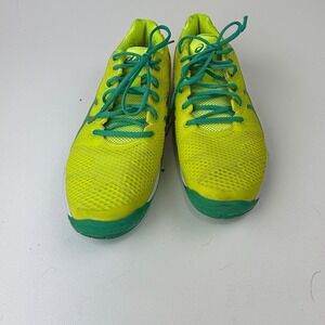 ASICS Gel Tennis Shoes Men's Size 10 Yellow Green Athletic Sneakers E450Y